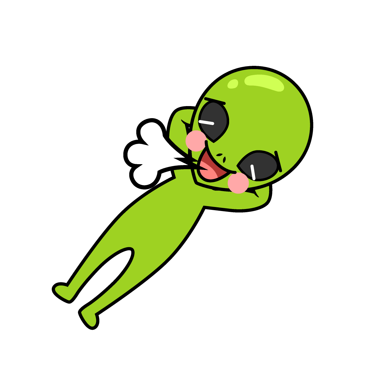 リラックスする宇宙人