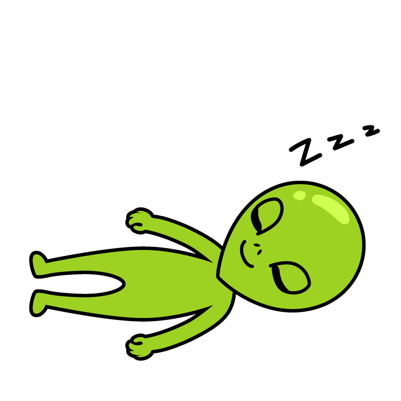 寝る宇宙人