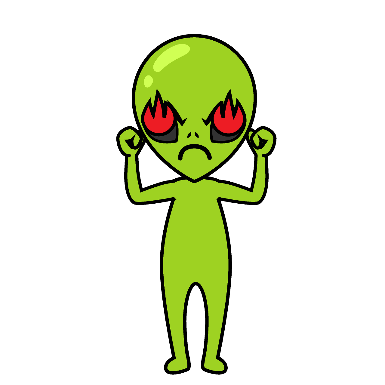 燃える宇宙人