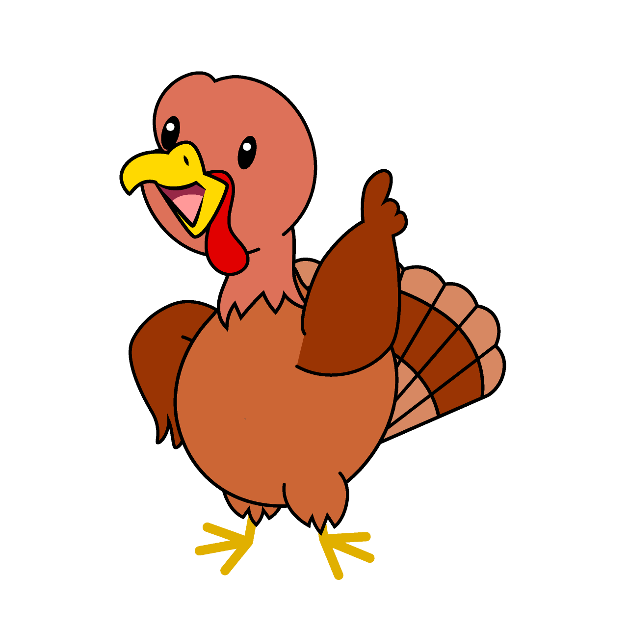 指差しする七面鳥