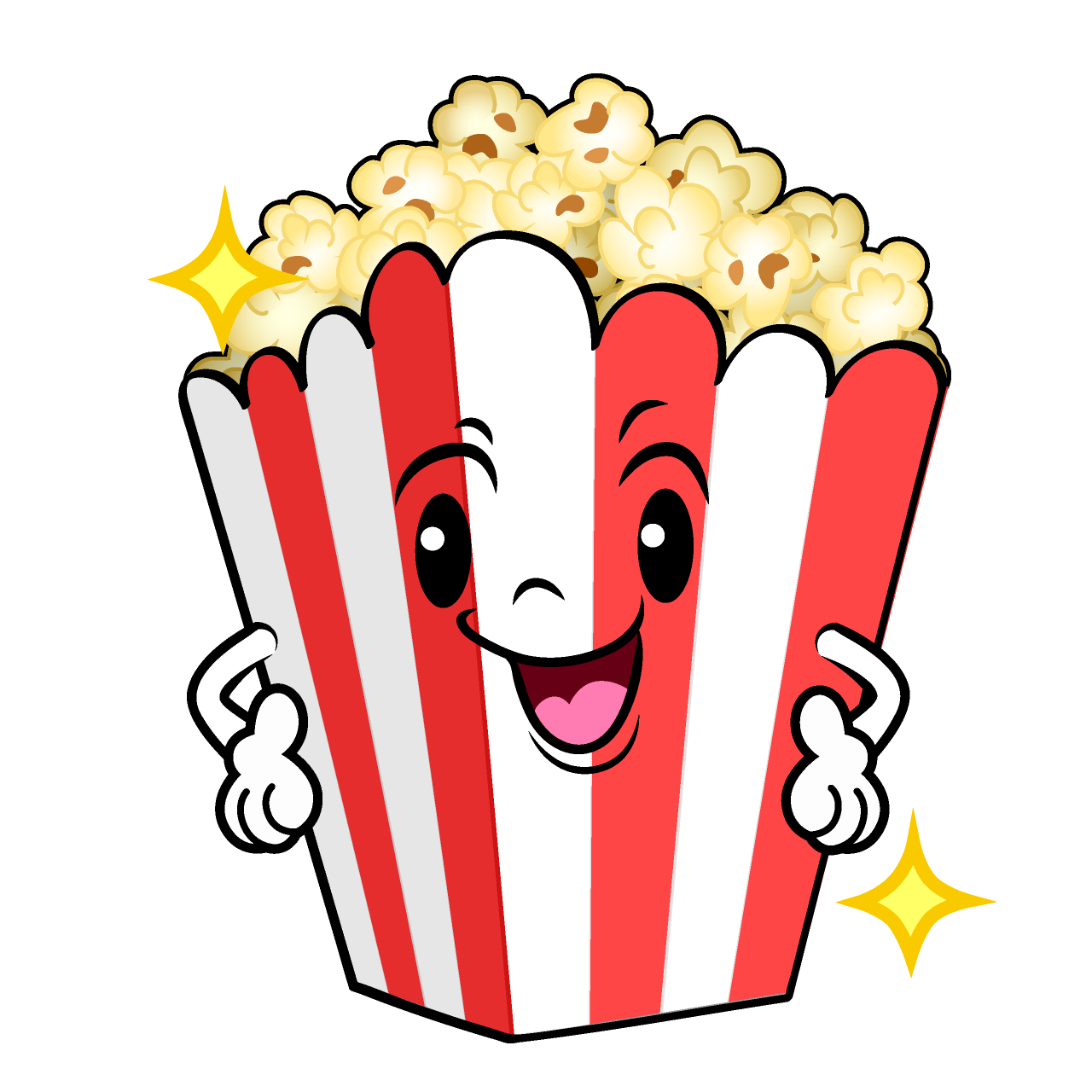 自信満々のポップコーン