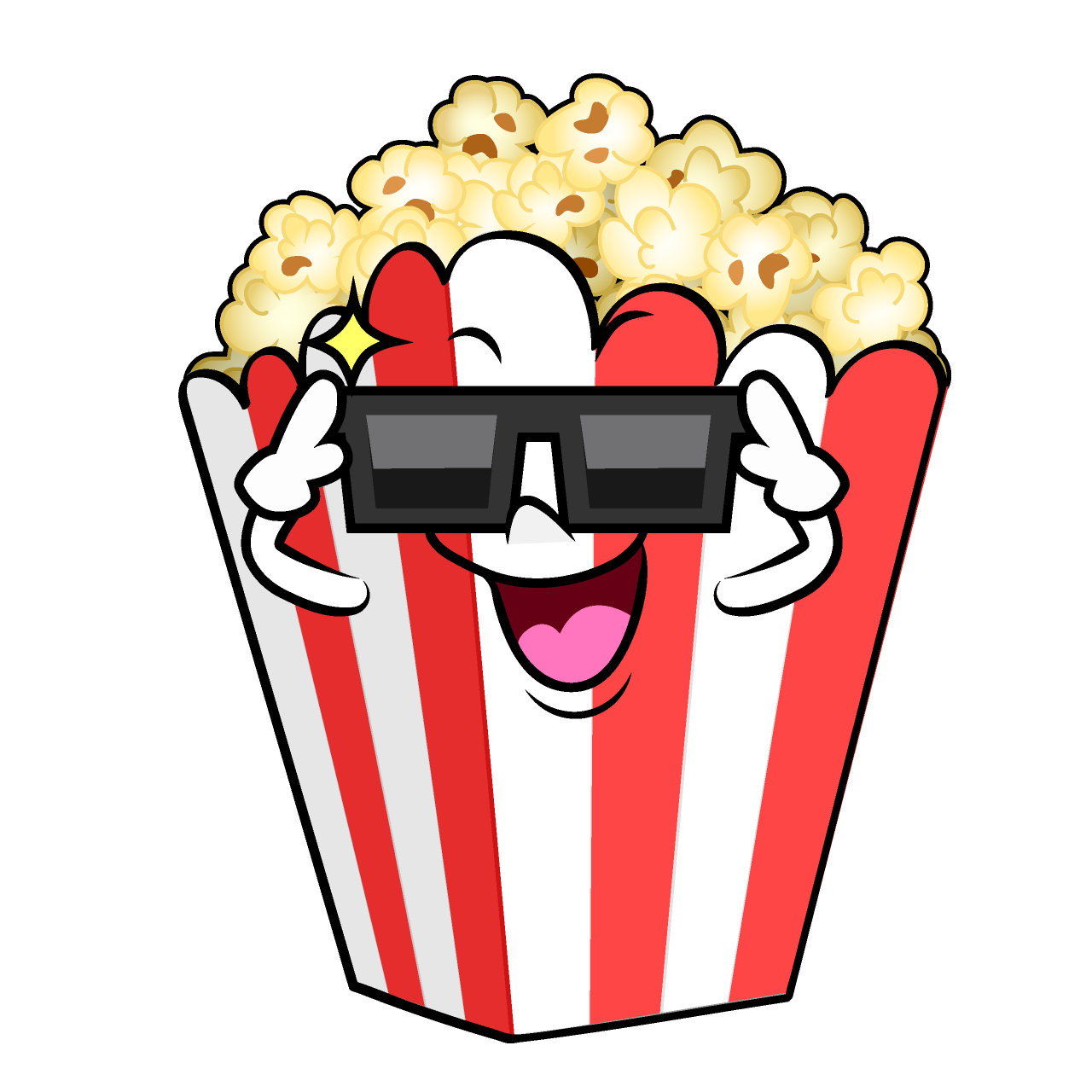サングラスのポップコーン