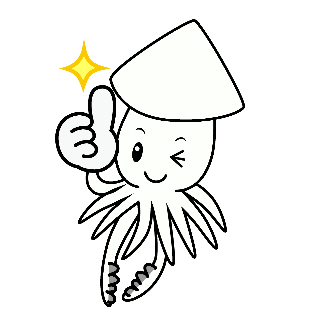 Thumbs Up Squid