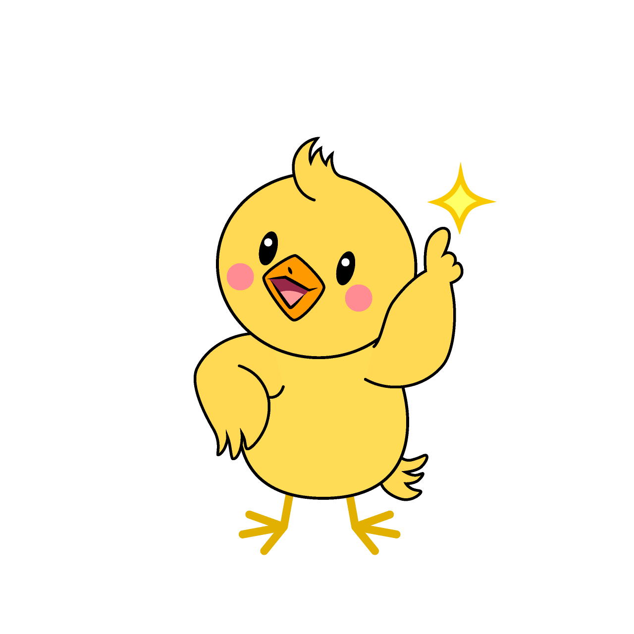 Pointing Chick