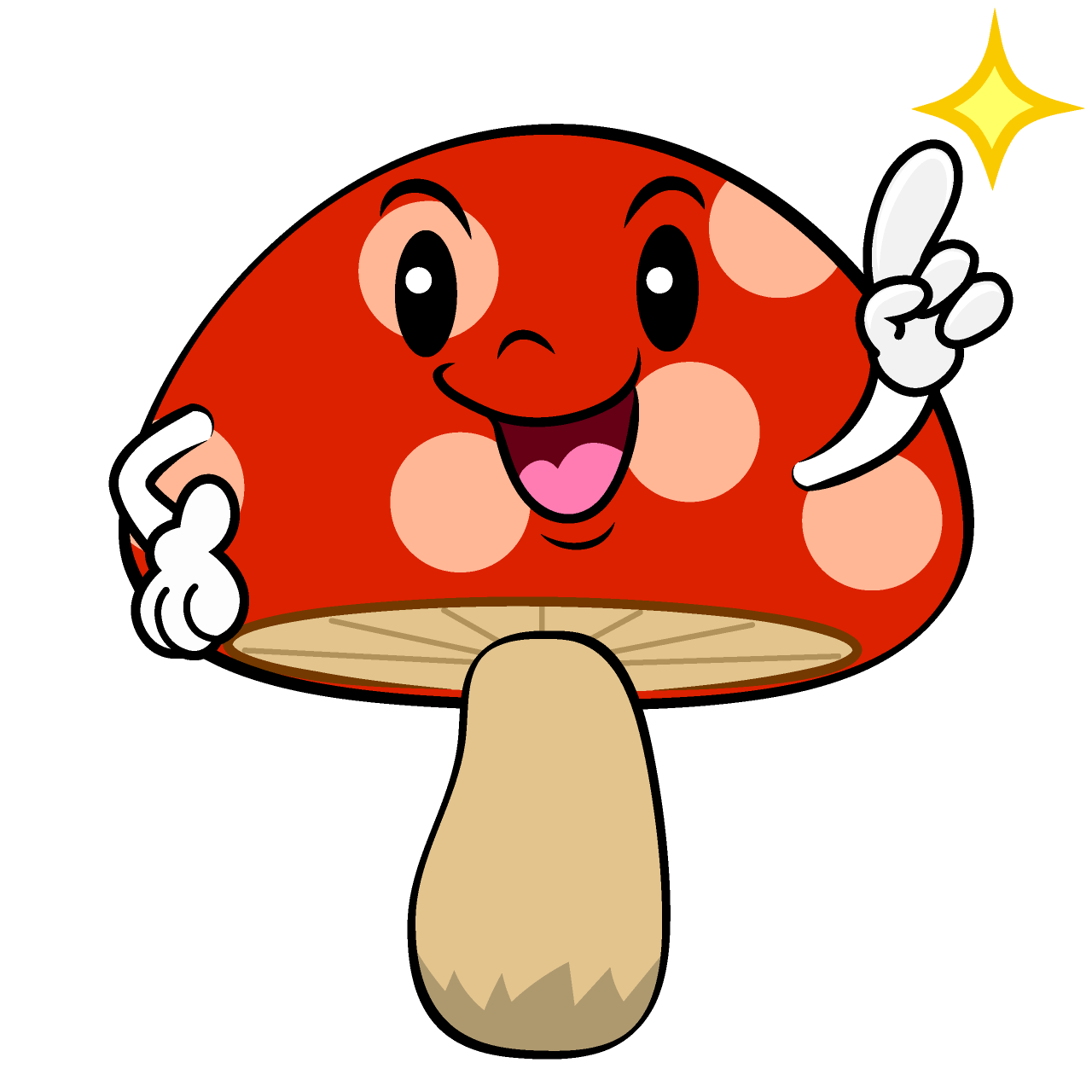 Pointing Mushroom