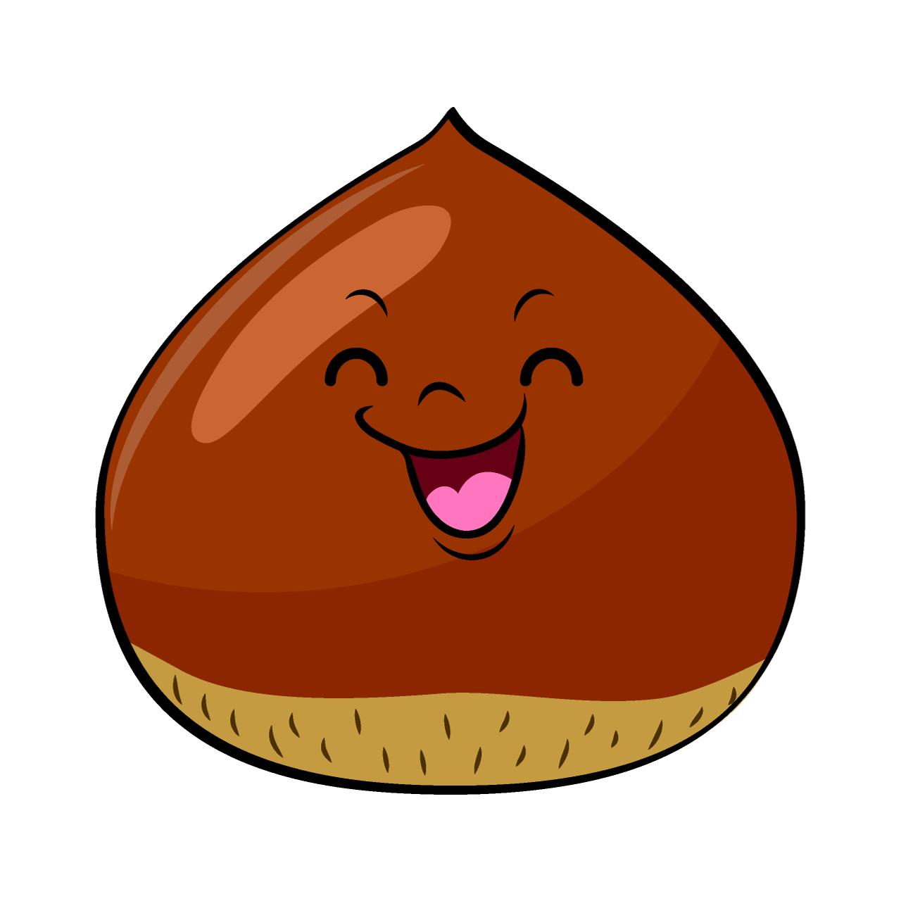 笑顔の栗