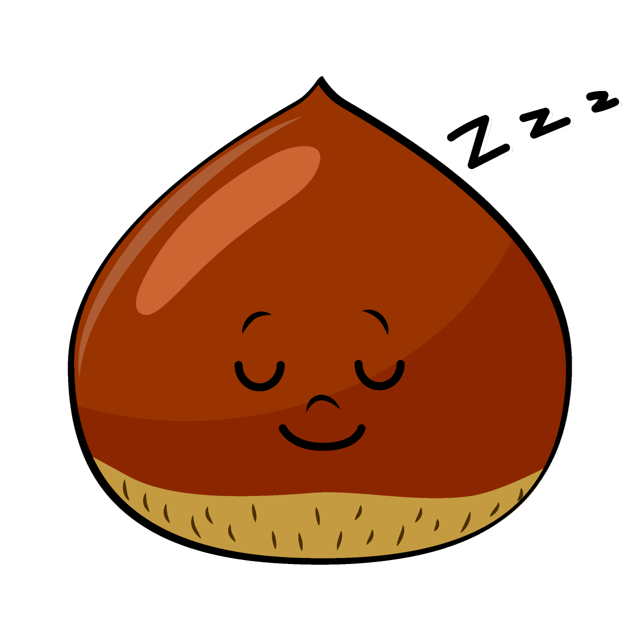 寝る栗