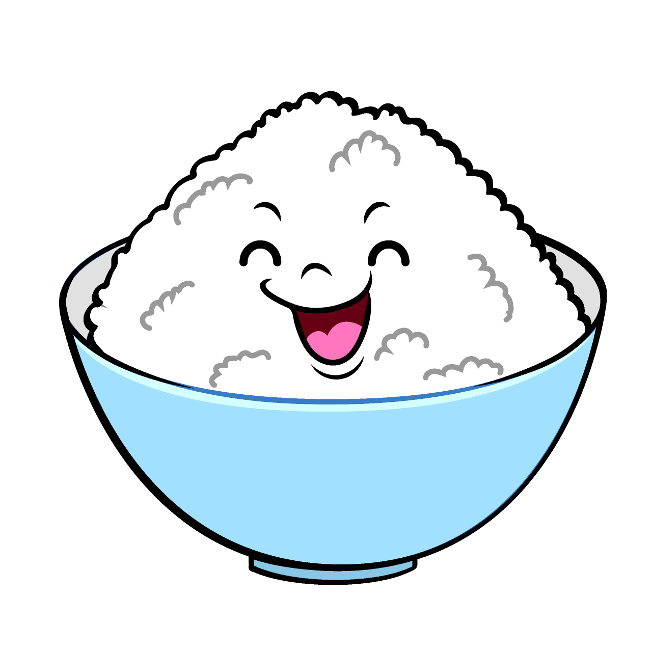 笑顔のご飯