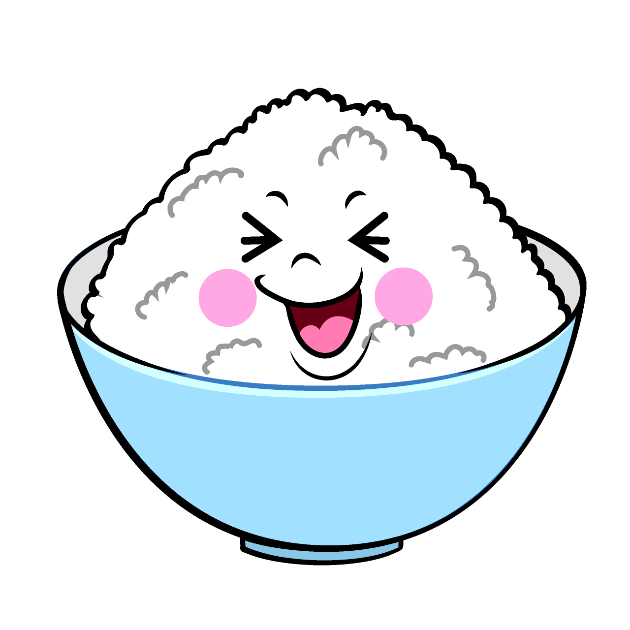 笑うご飯