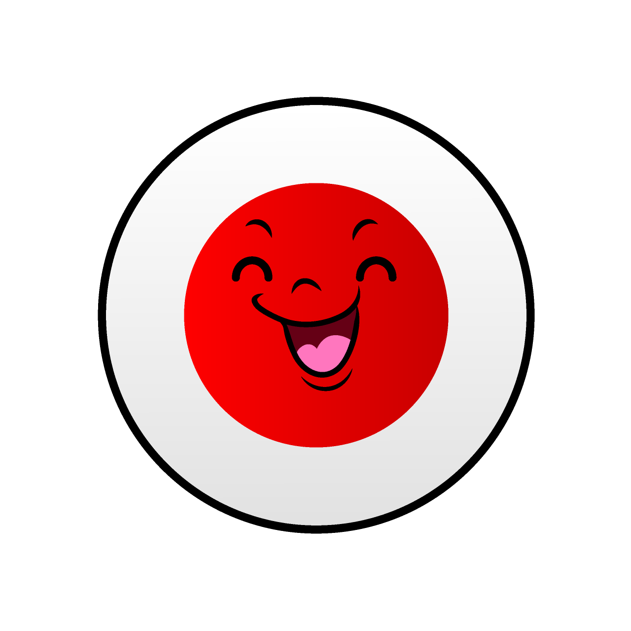 笑顔の日本国旗（丸型）
