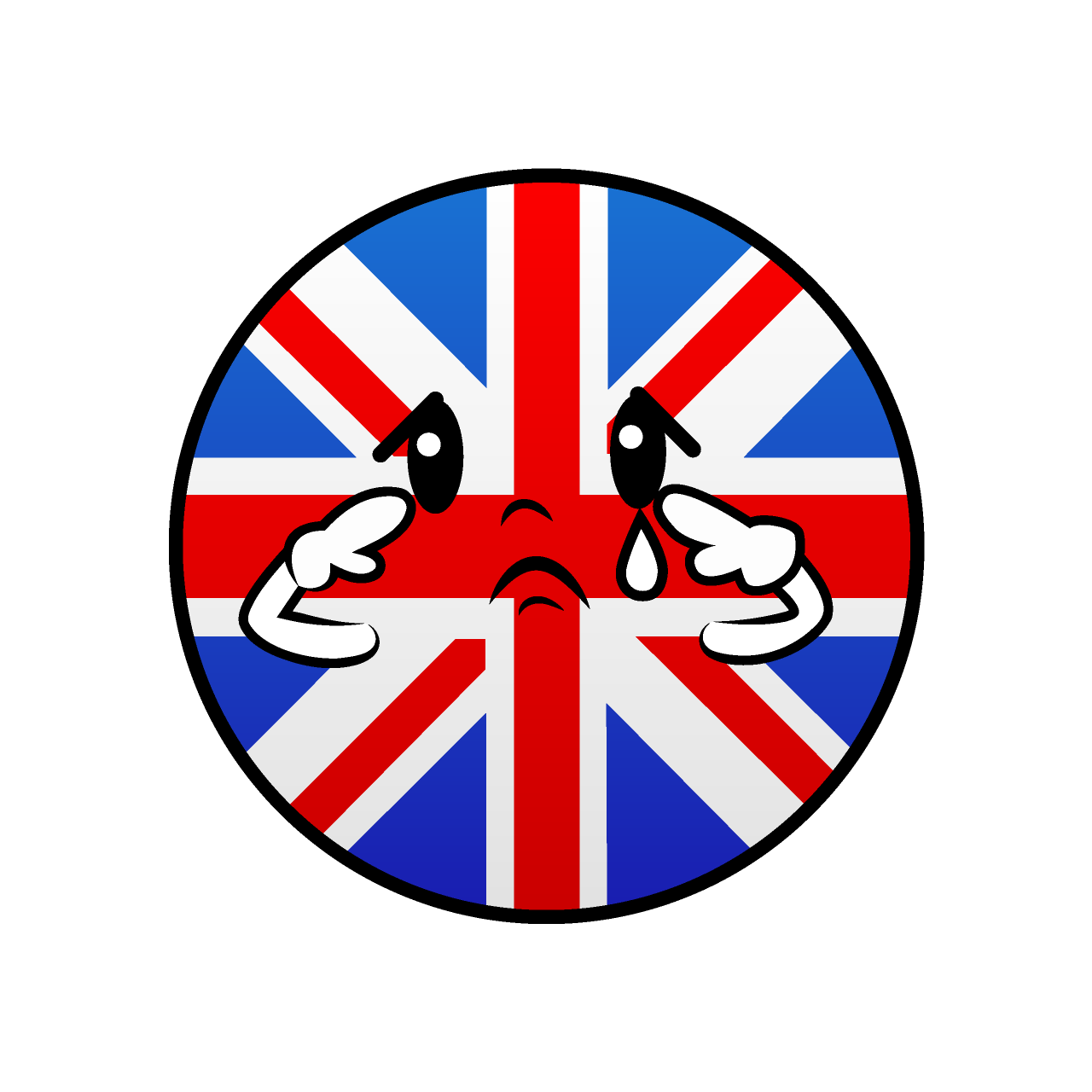 Sad British Flag (Round)