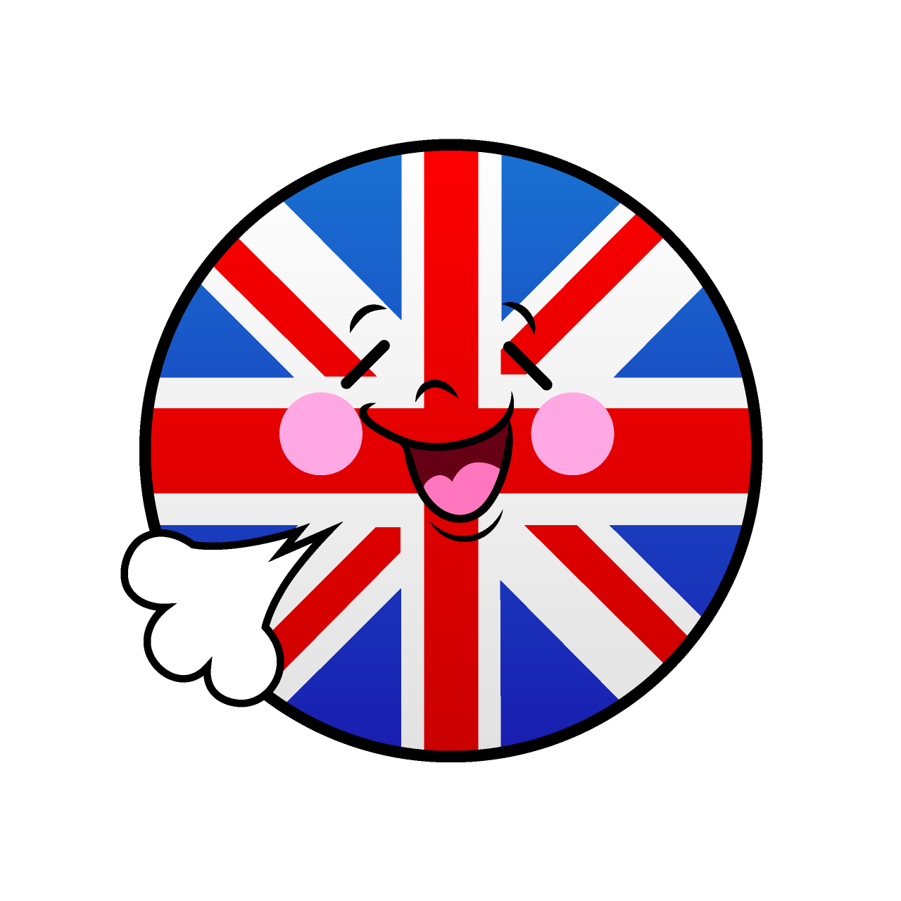 リラックスるイギリス国旗（丸型）