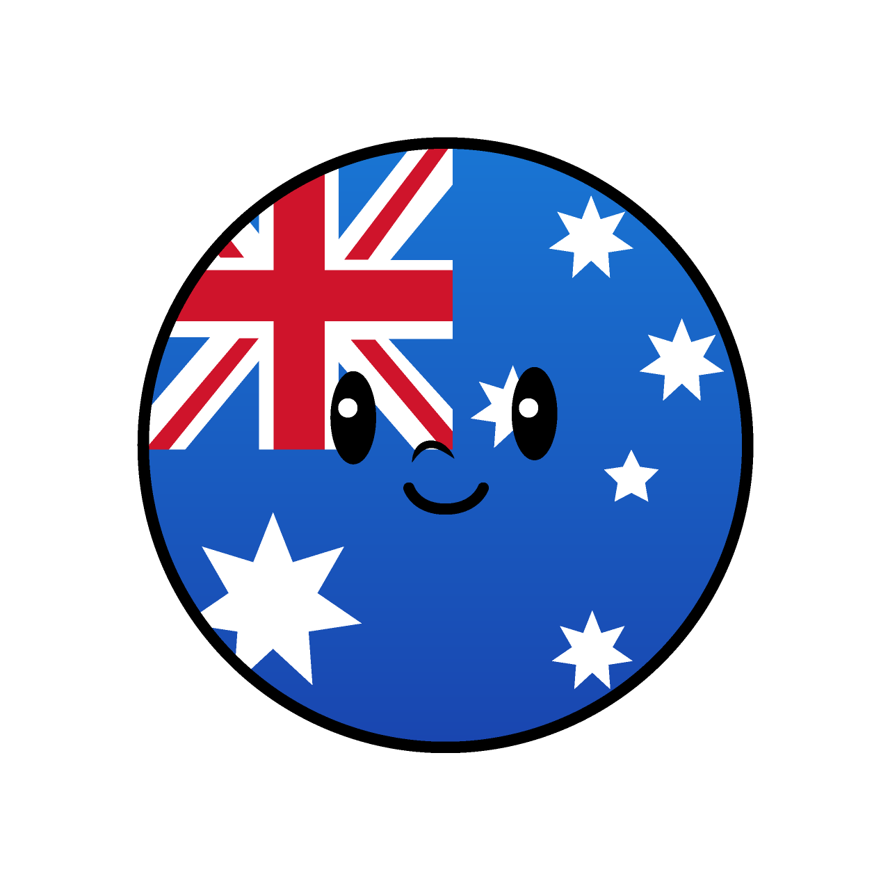 Australian Flag (Round)