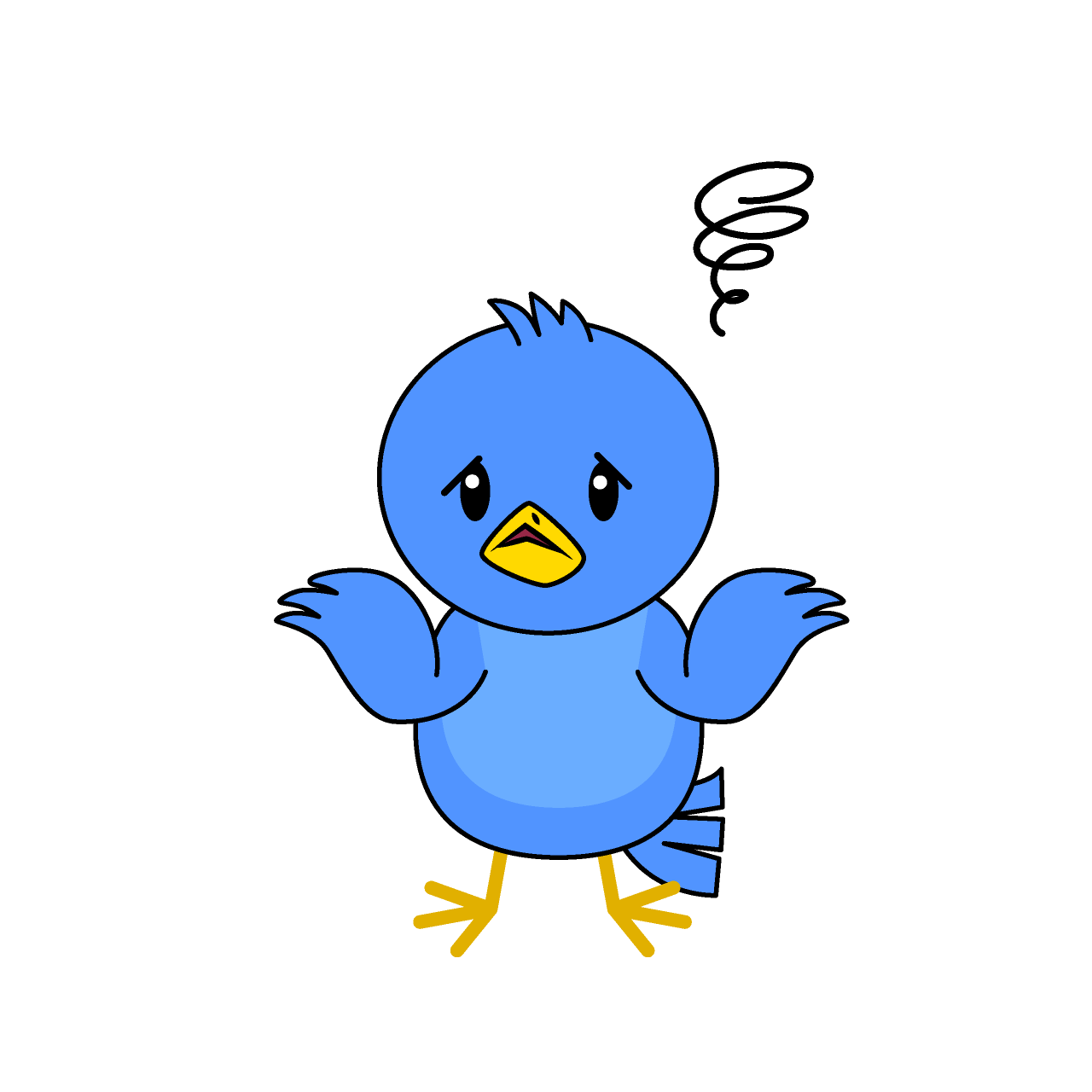 Troubled Blue Bird