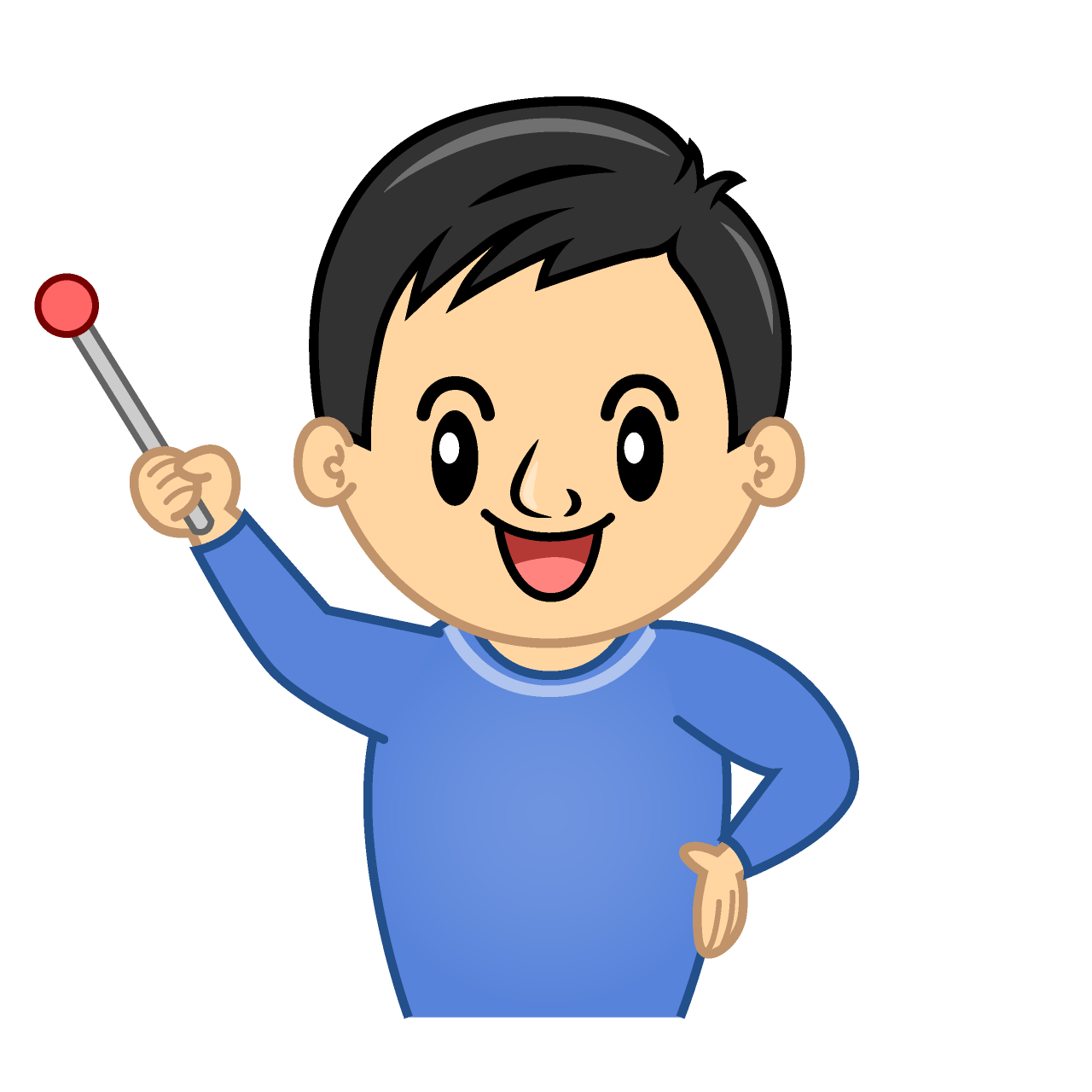説明するお父さん