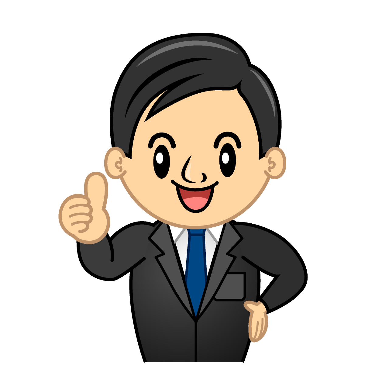 Thumbs-up Salaryman