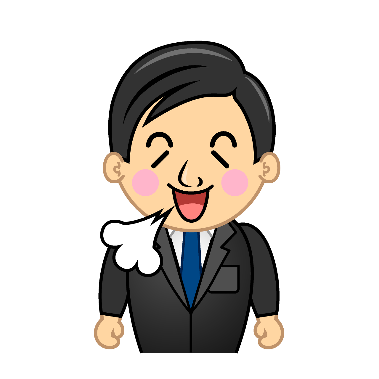 リラックスするサラリーマン