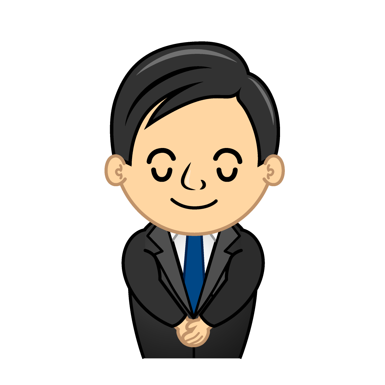 お辞儀するサラリーマン