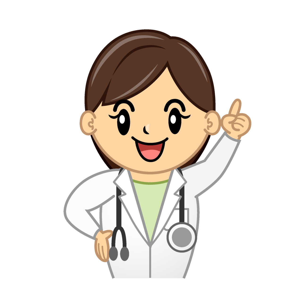 Pointing Female Doctor