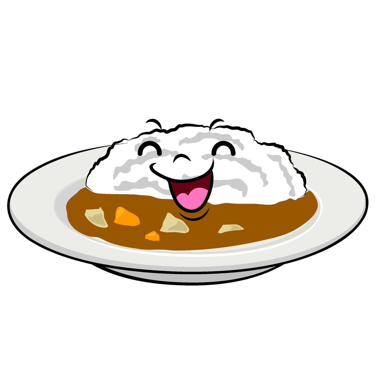 笑顔のカレーライス