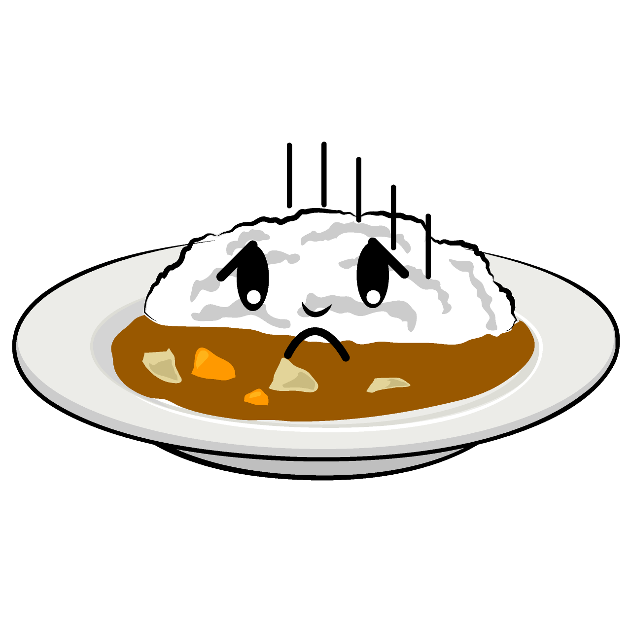 落ち込むカレーライス