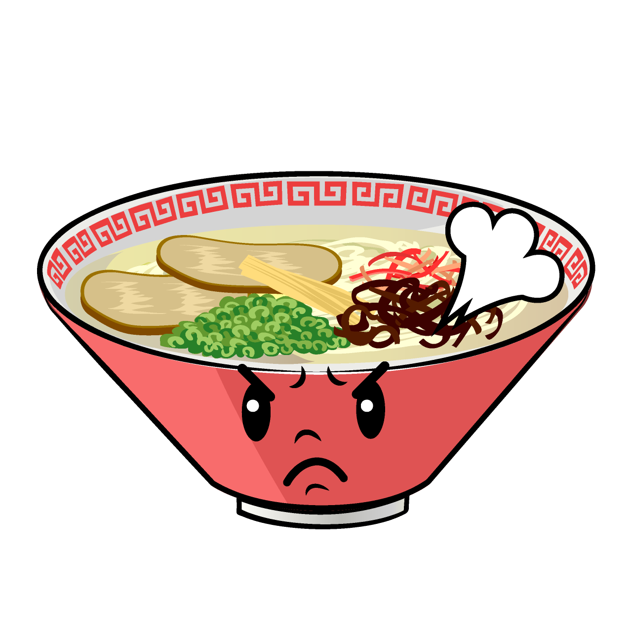 怒るラーメン