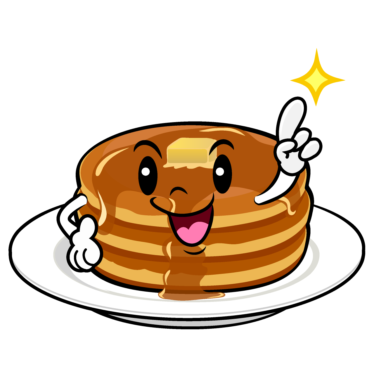 指差しパンケーキ