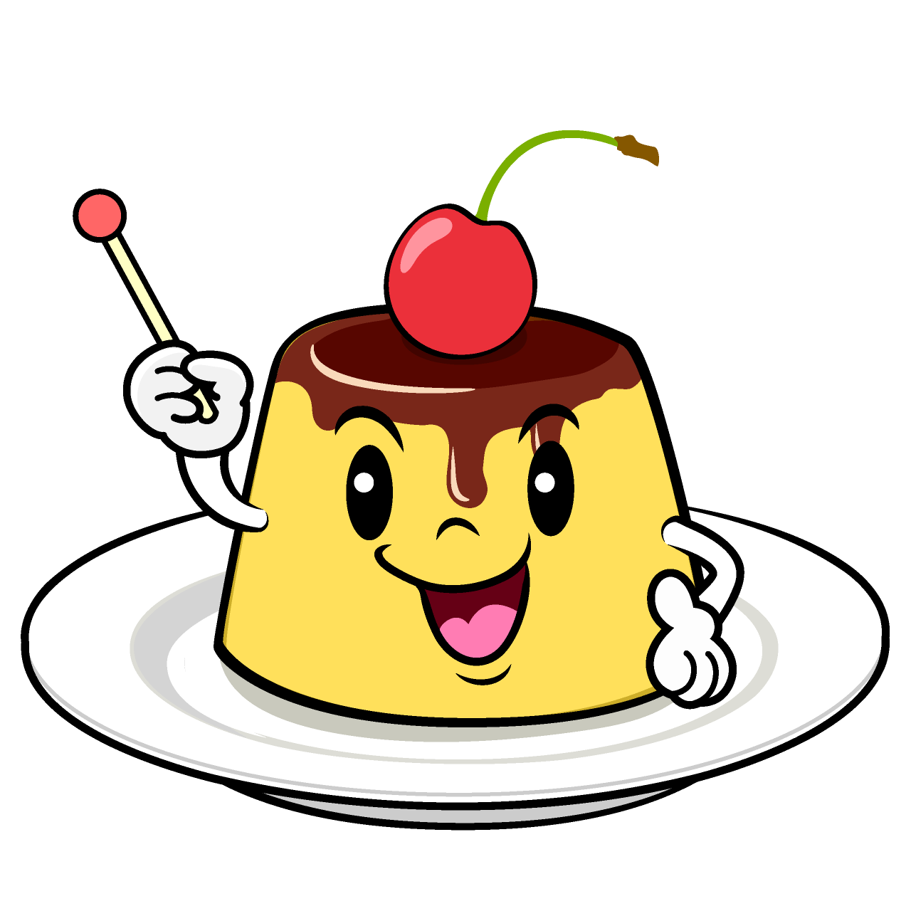 話すプリン