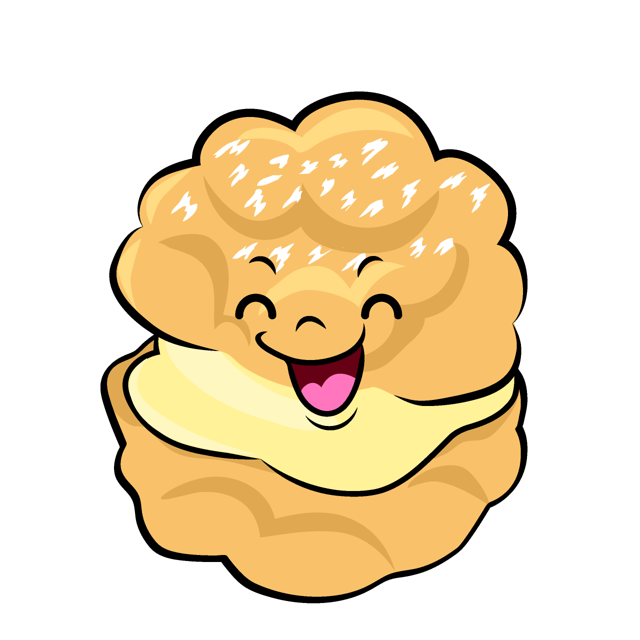 Smiling Cream Puff