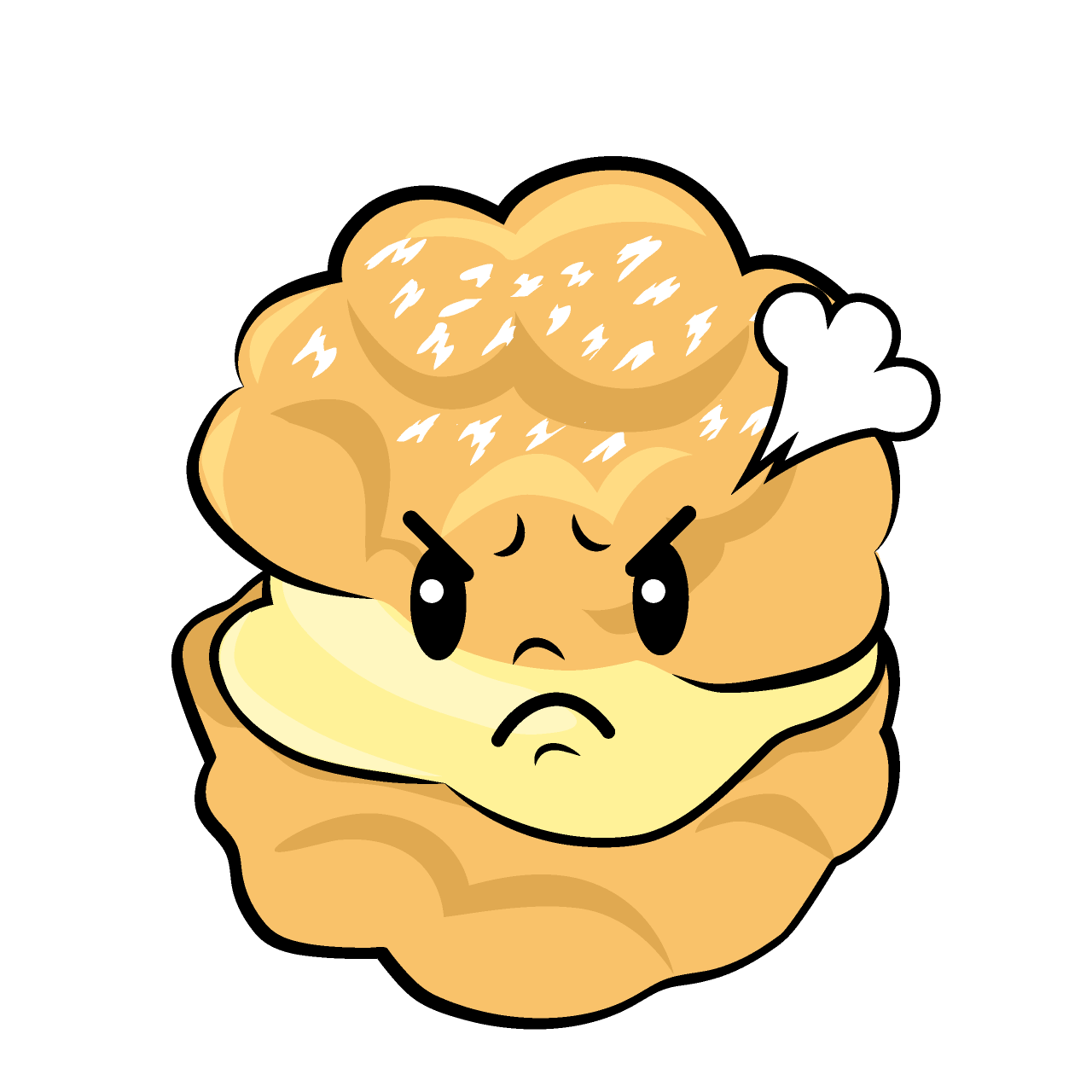 怒るシュークリーム