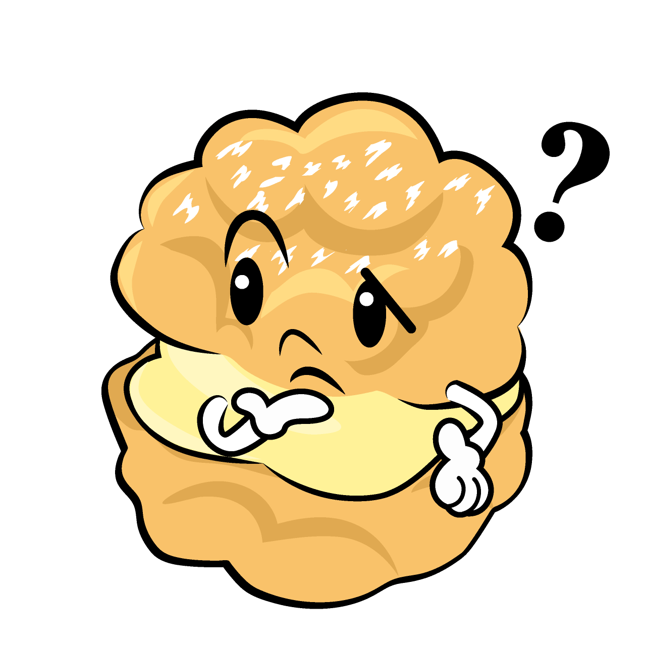 Thinking Cream Puff