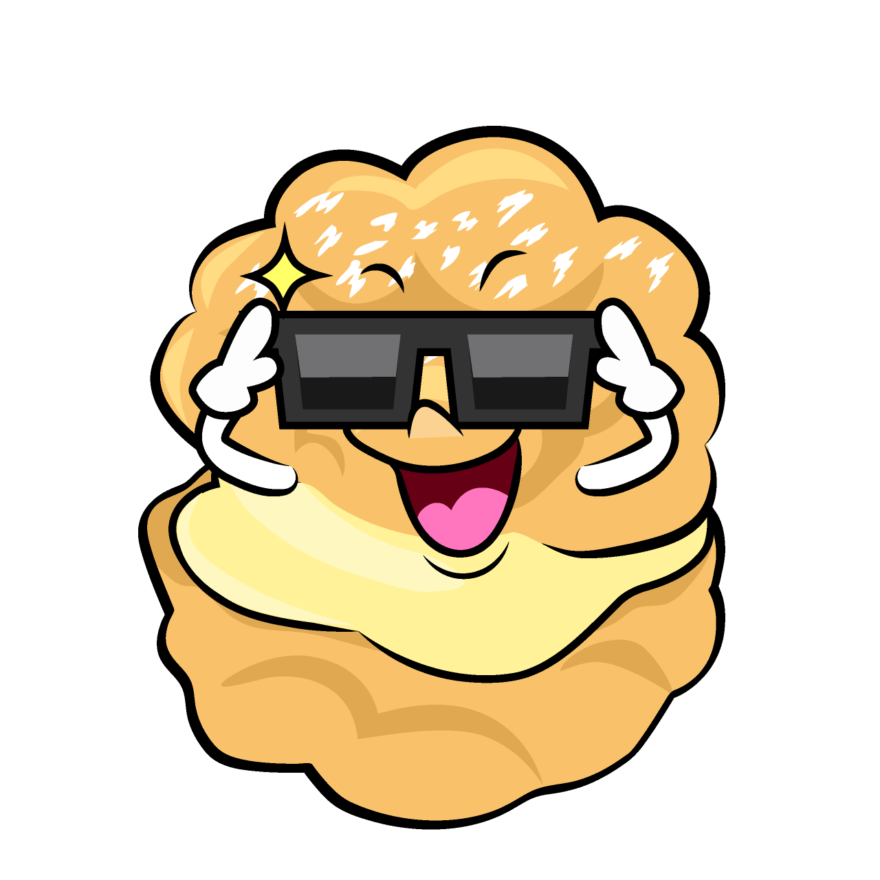 Sunglasses Cream Puff
