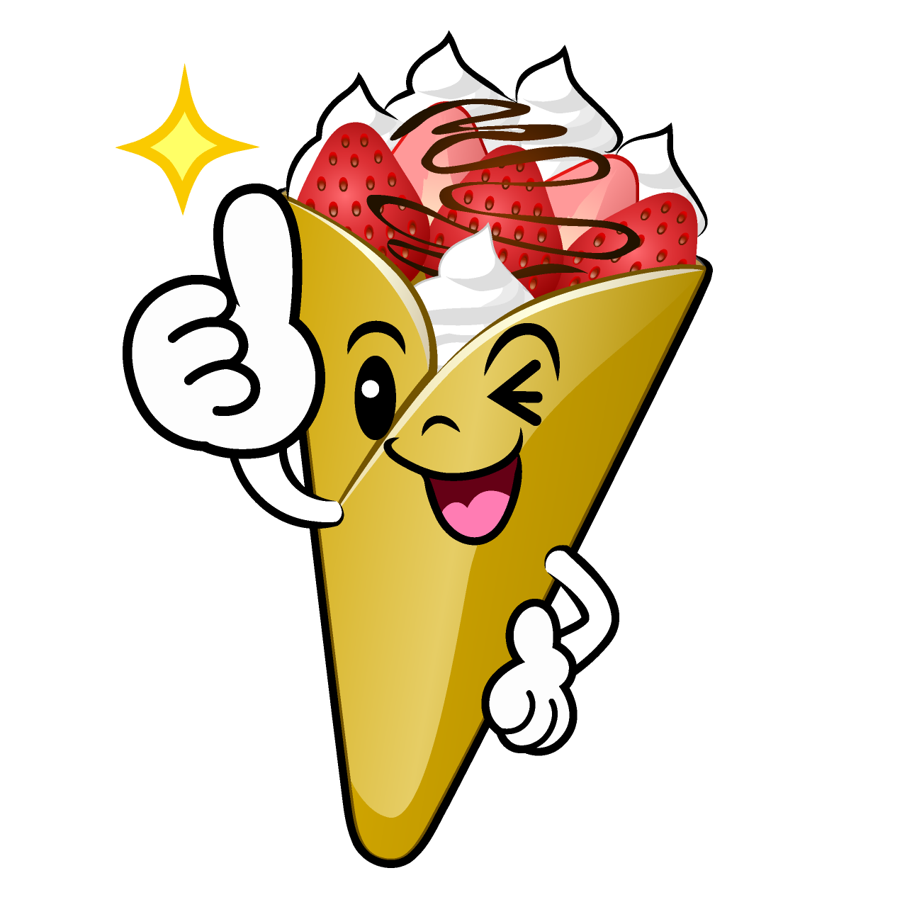 Thumbs-Up Crepe