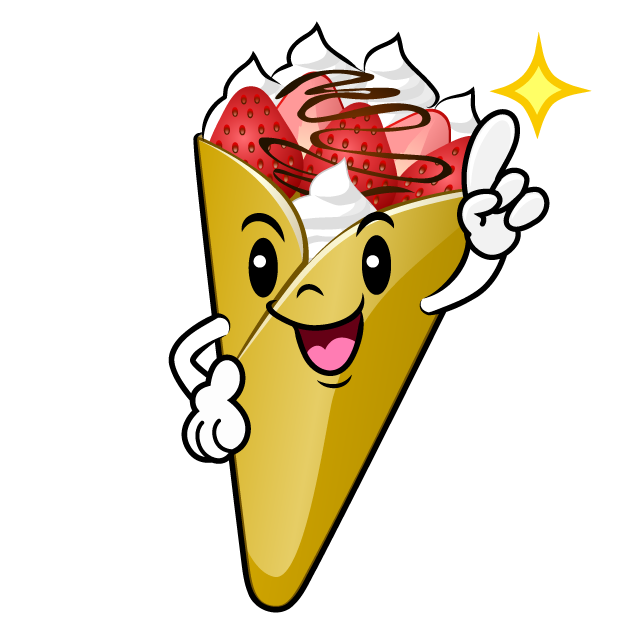 Pointing Crepe
