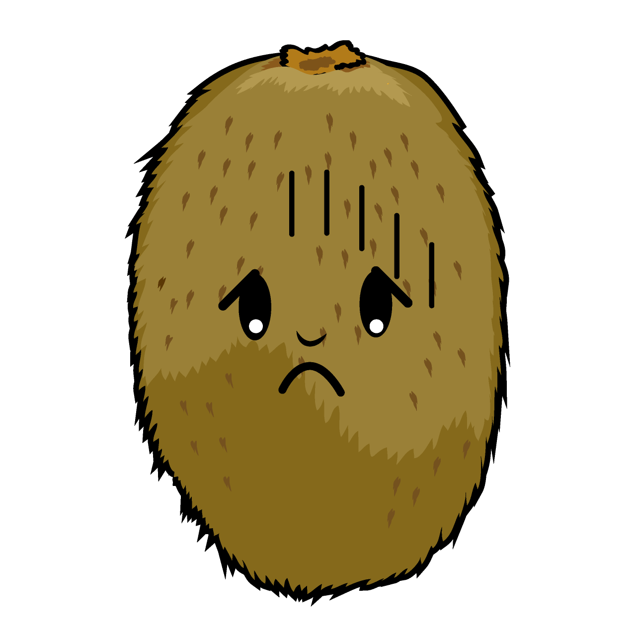 落ち込むキウイ
