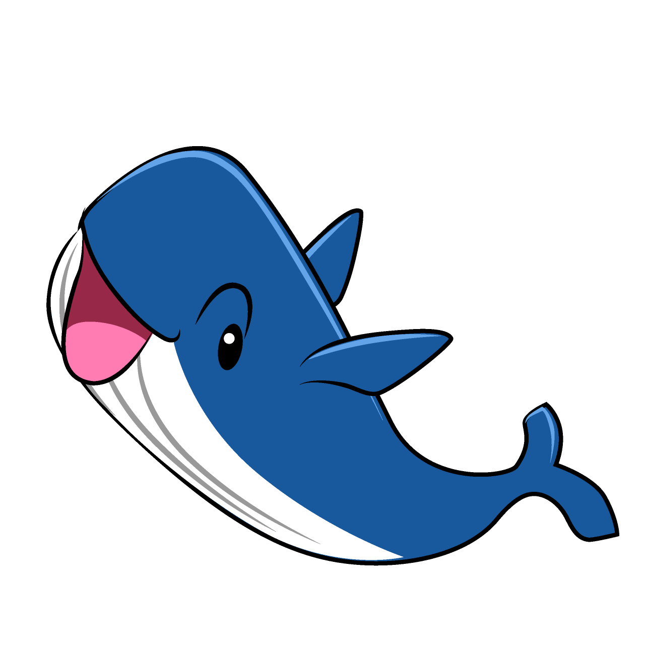驚くクジラ