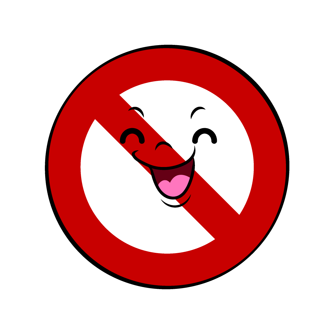 Smiling Prohibited Mark