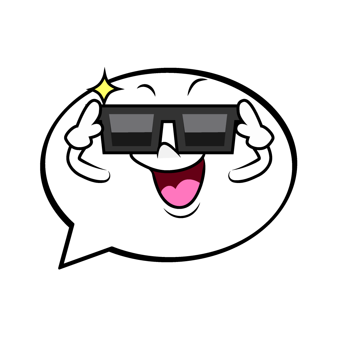 Sunglasses Speech Bubble