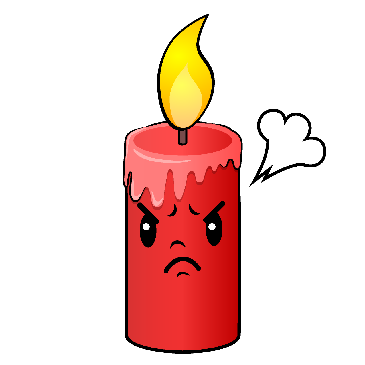 Angry Red Candle