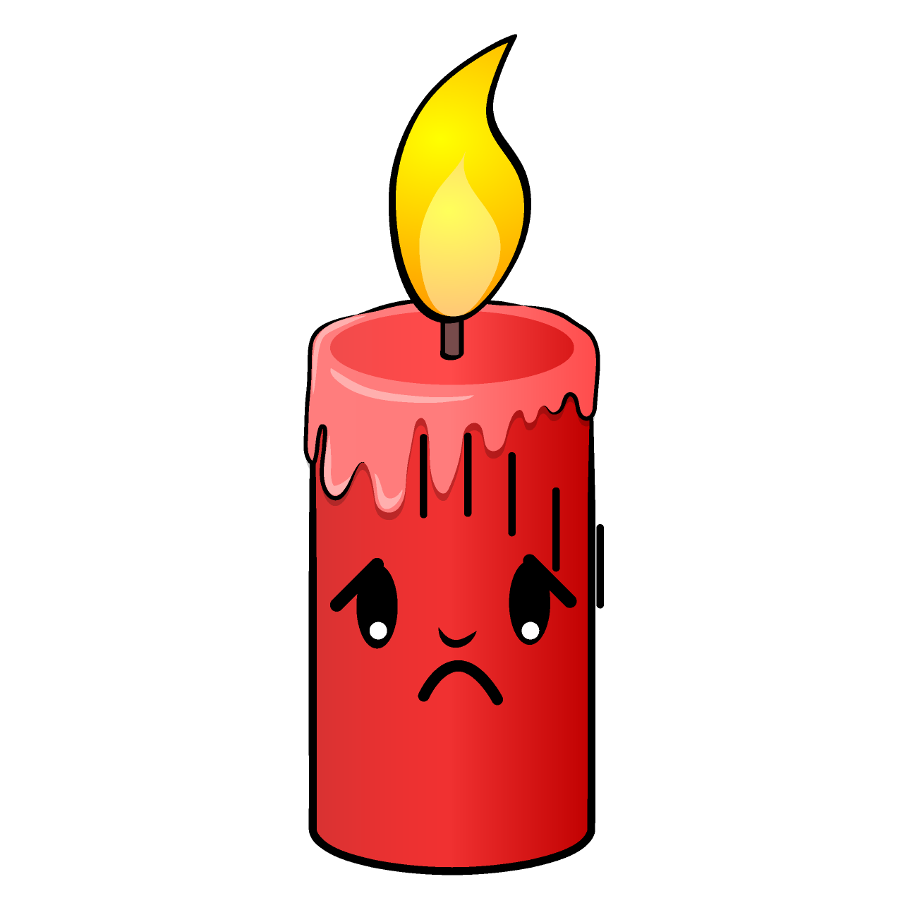 Depressed Red Candle