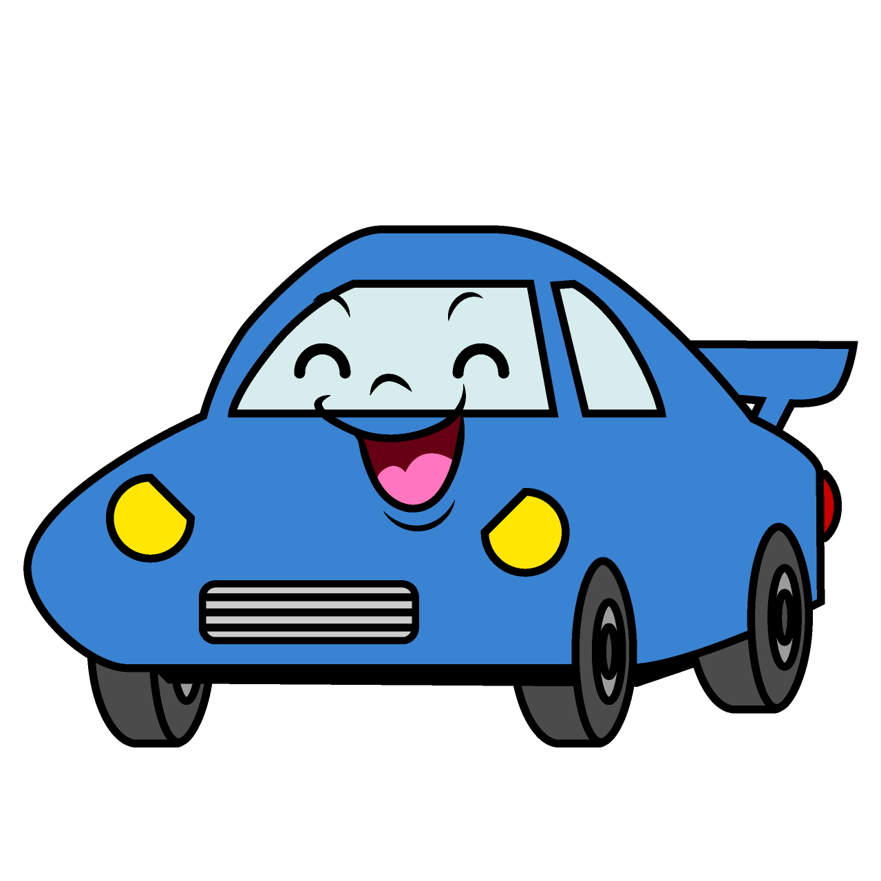 Smiling Sports Car