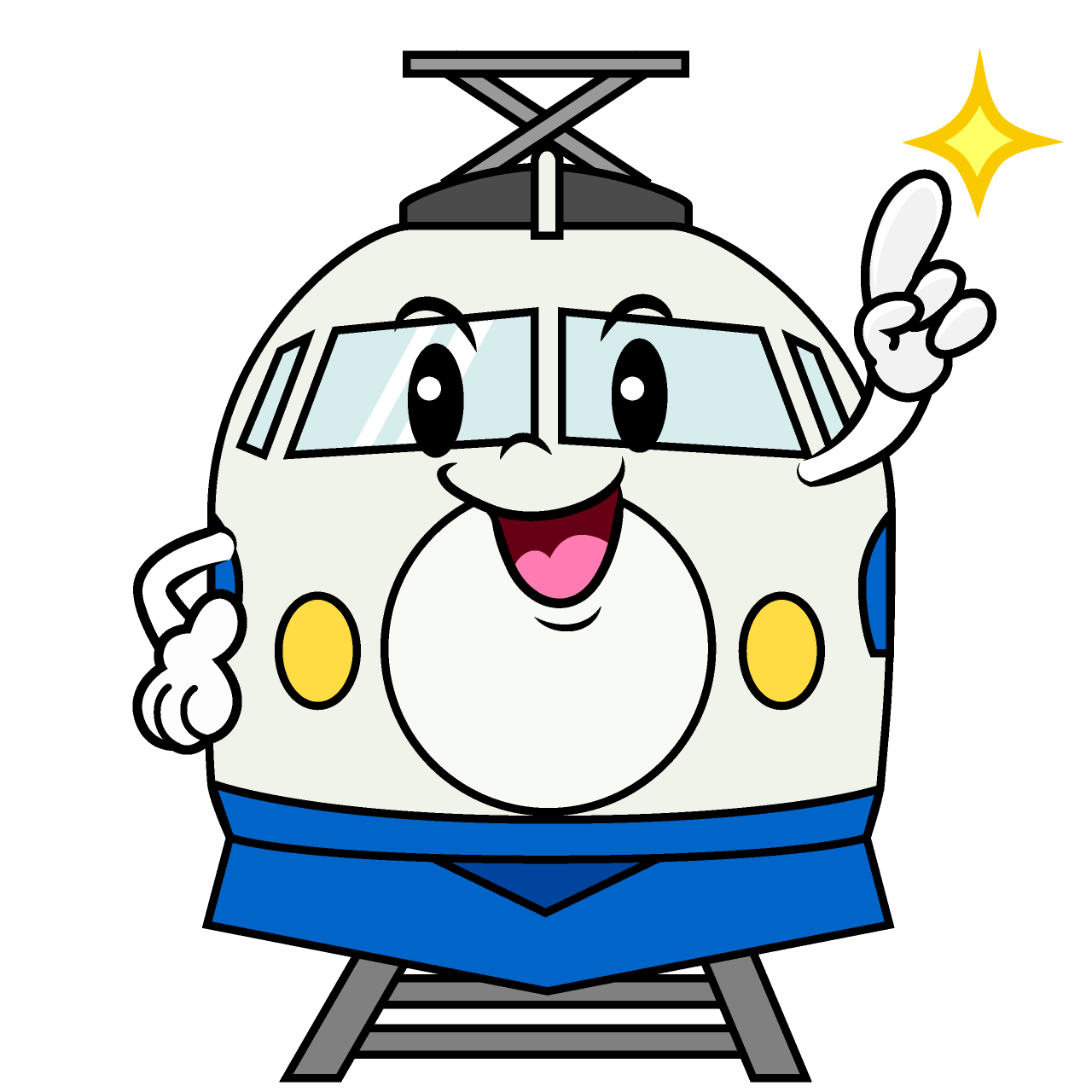 Pointing Shinkansen Kodama