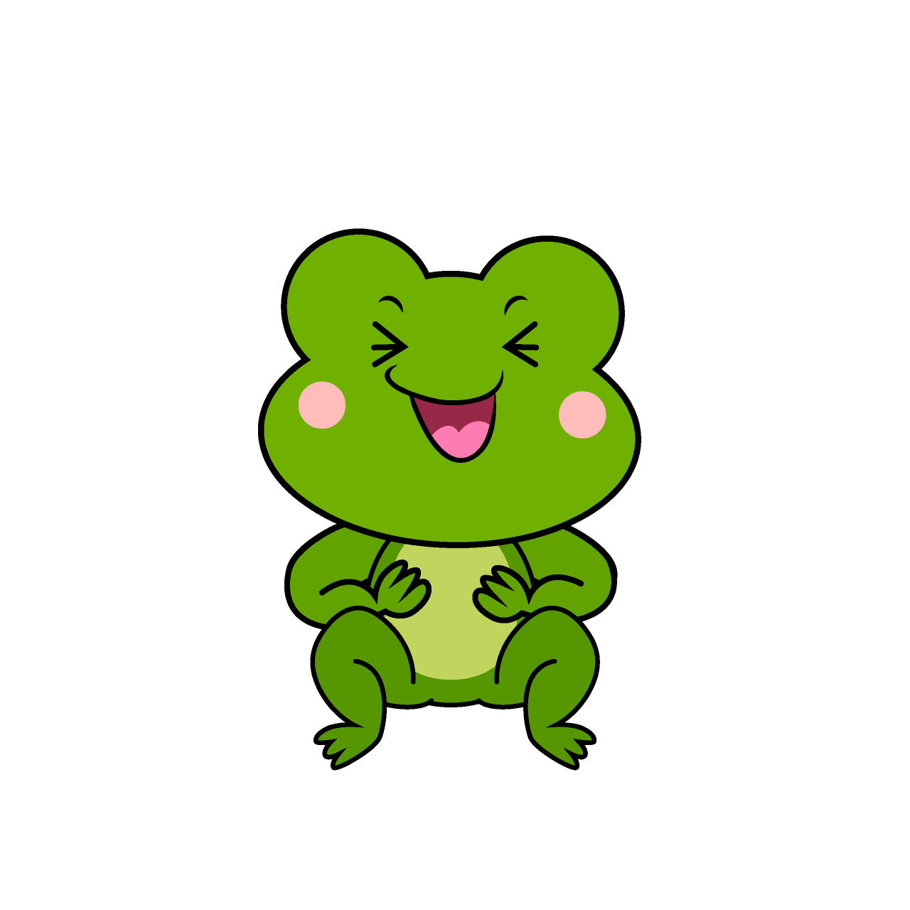笑うカエル