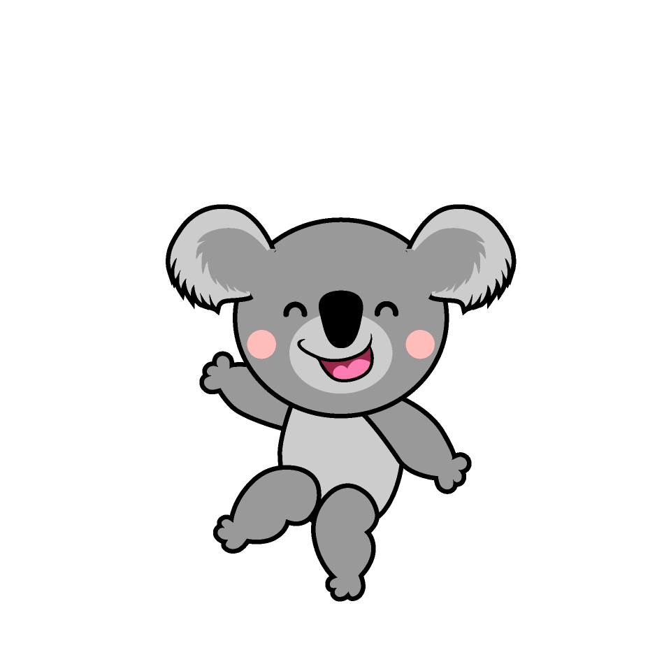 笑顔のコアラ