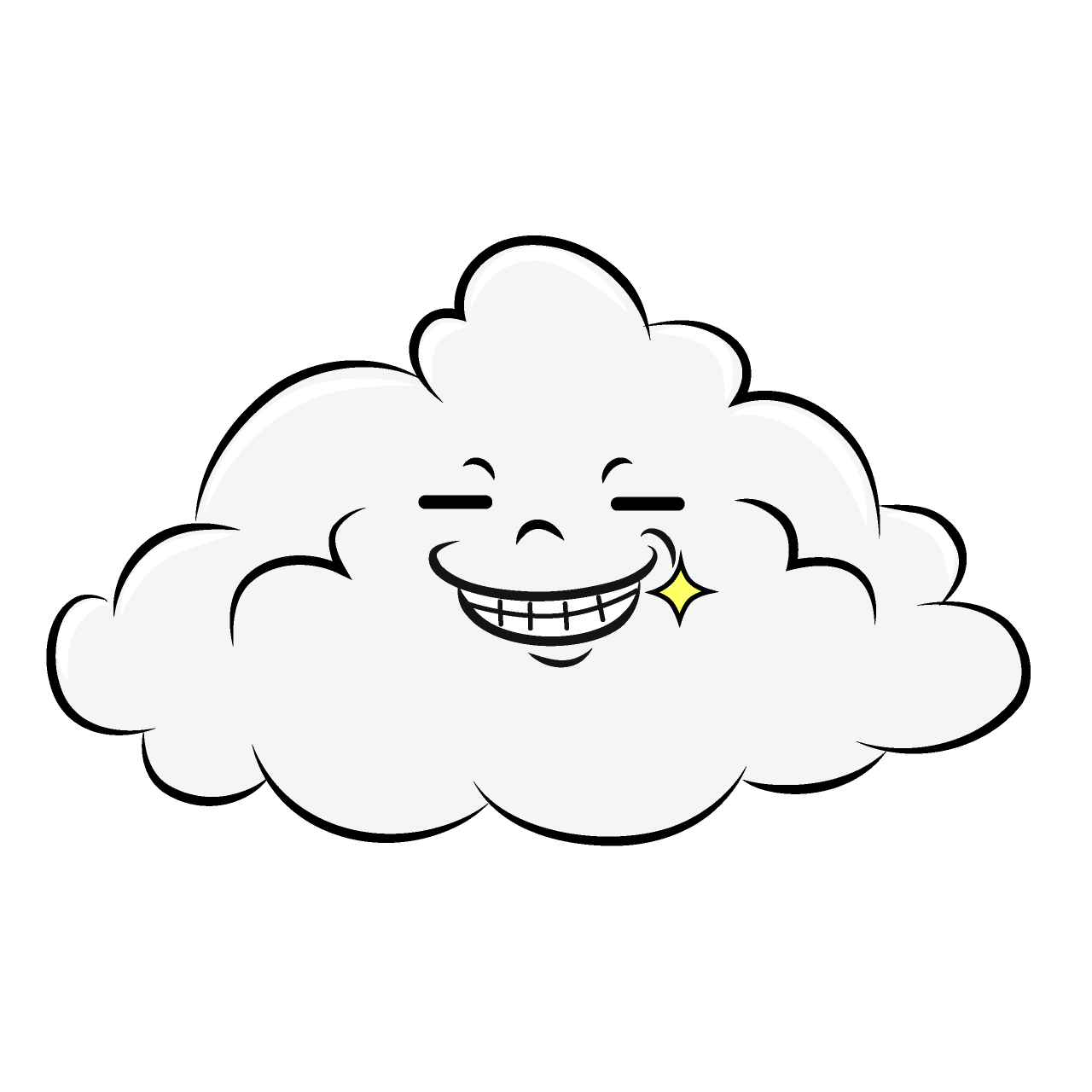 ニヤリとする雲