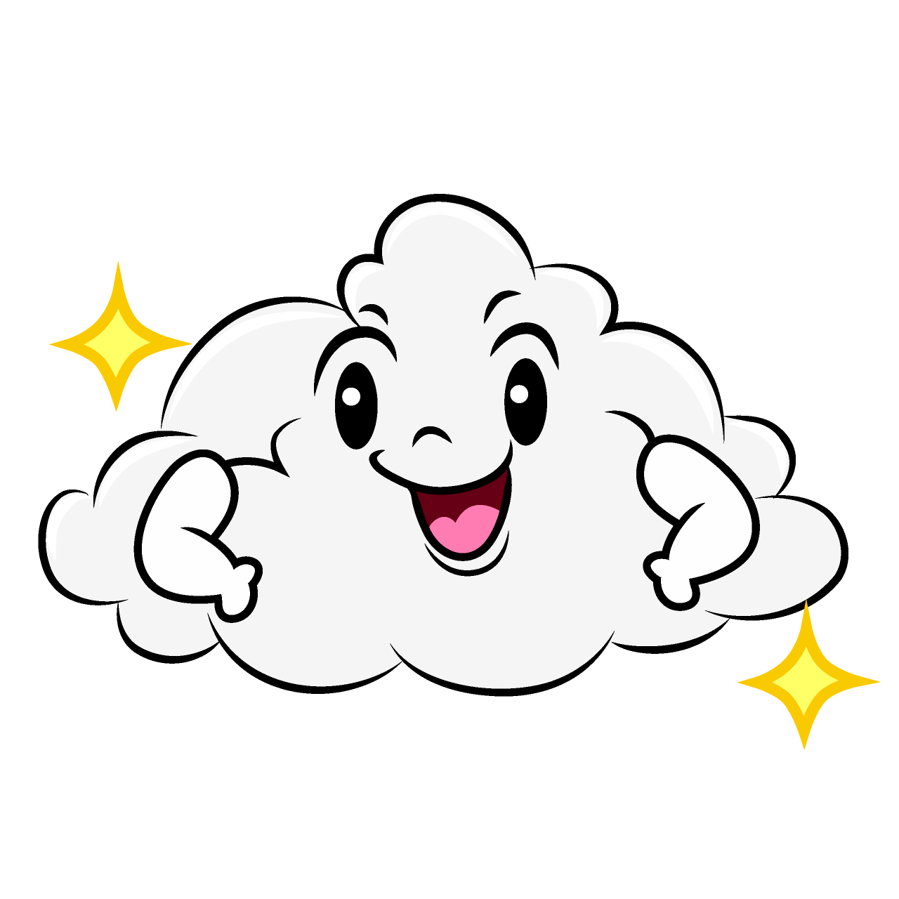 自信満々な雲