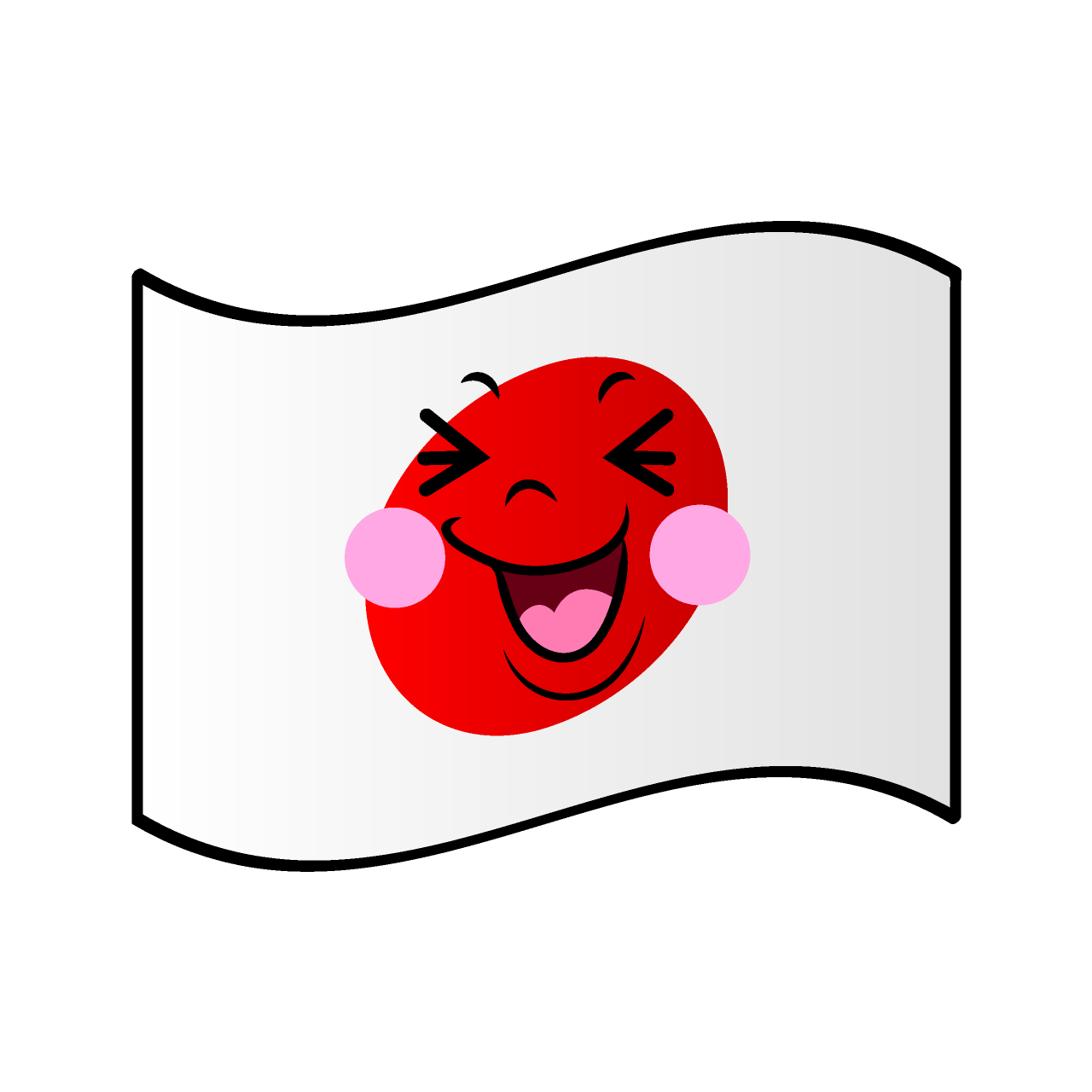 笑う日本国旗