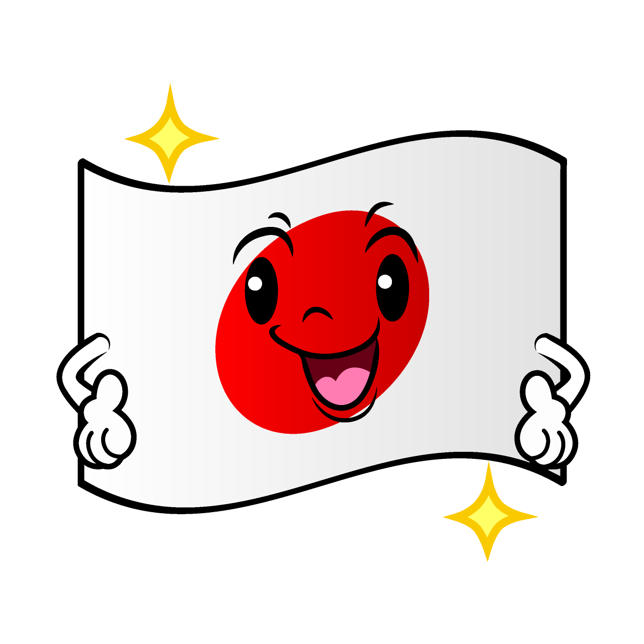 Sparkling Japanese Flag
