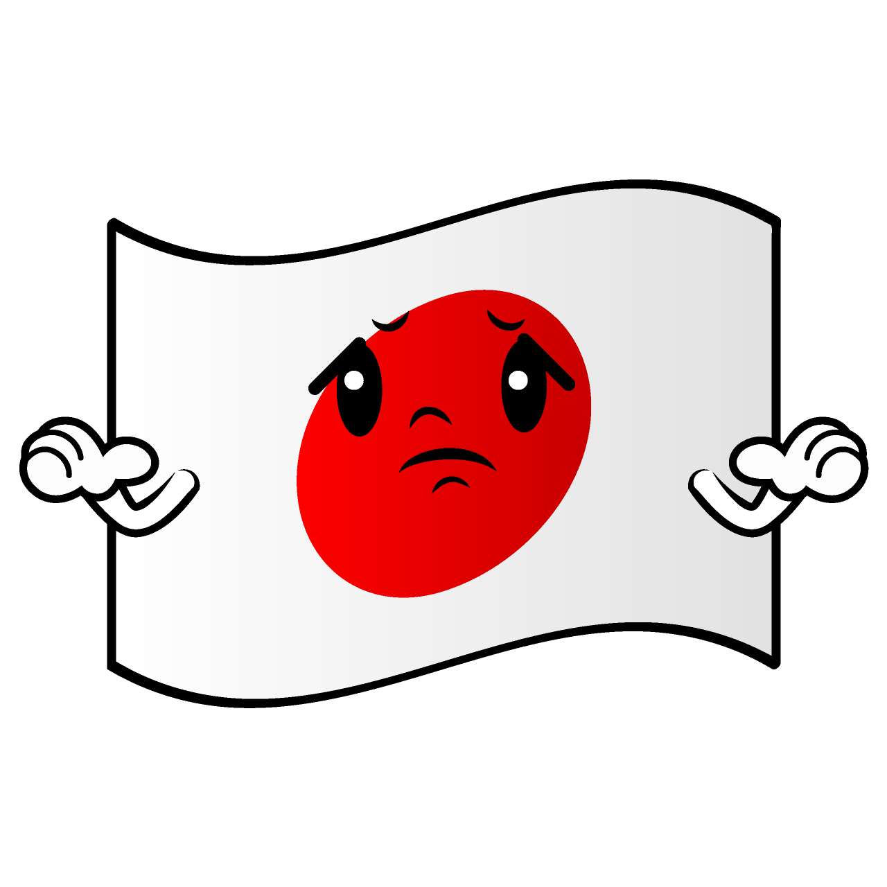 困る日本国旗