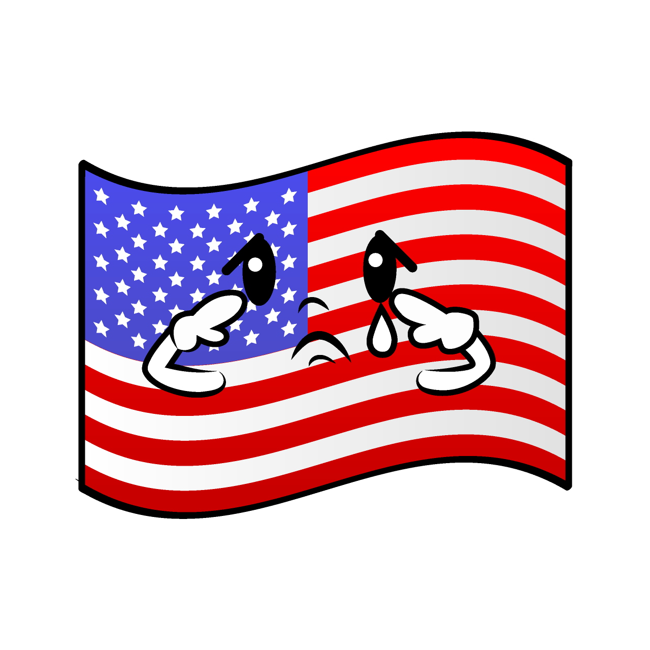 悲しいアメリカ国旗